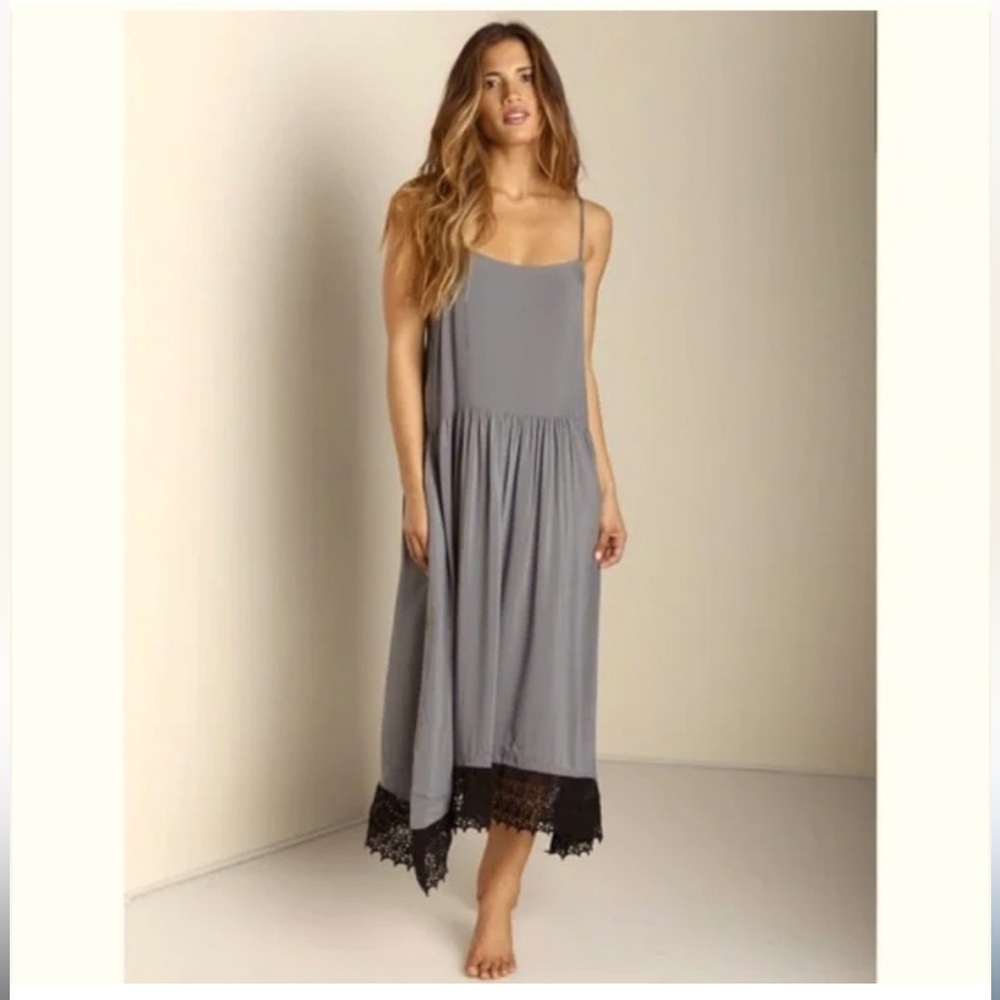 Intimately Free People slip dress lace hem